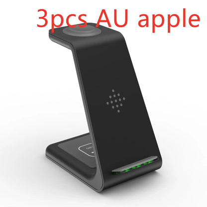 3-in-1 fast wireless charging station stand for phone holder, black FLIPSTYLEZLLC on Tampa Home & Garden Store
