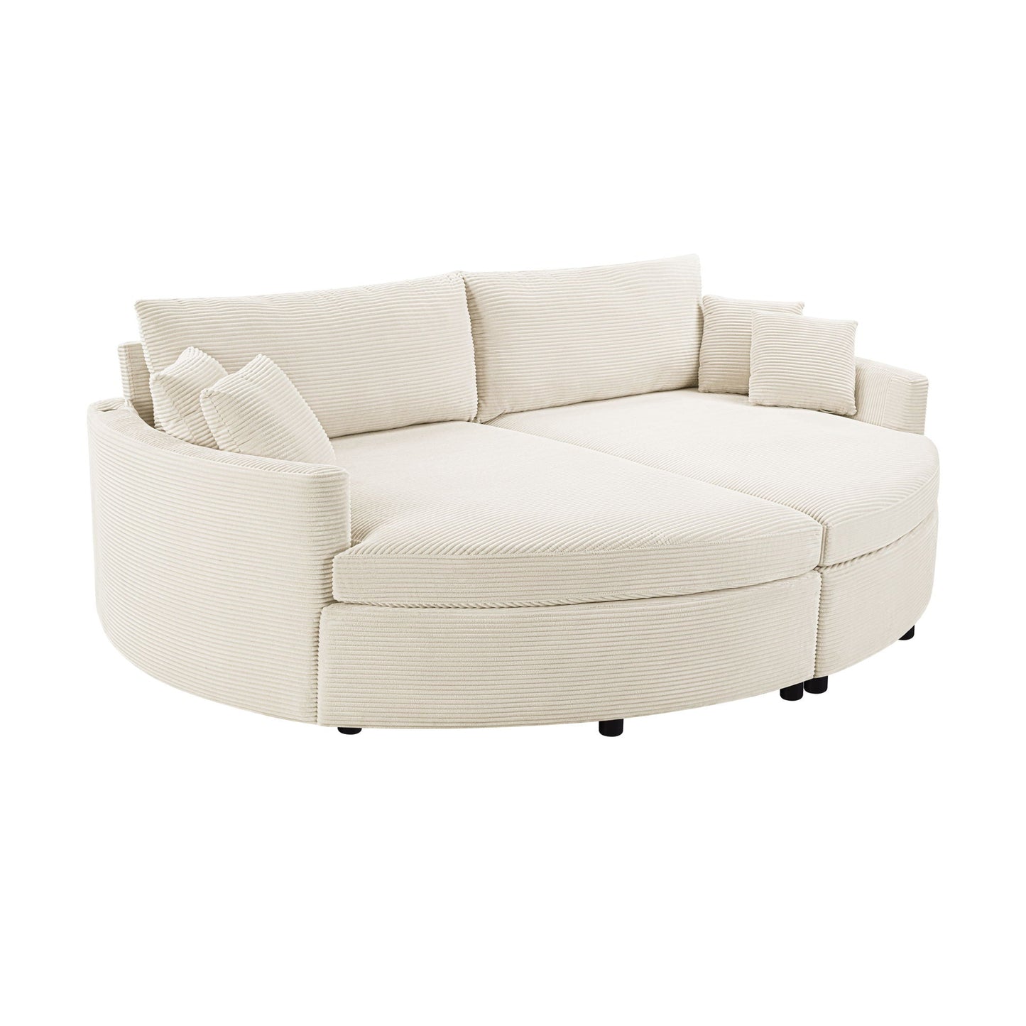 Oversized Double Chaise Sofa With USB Ports