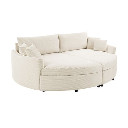 Oversized Double Chaise Sofa With USB Ports
