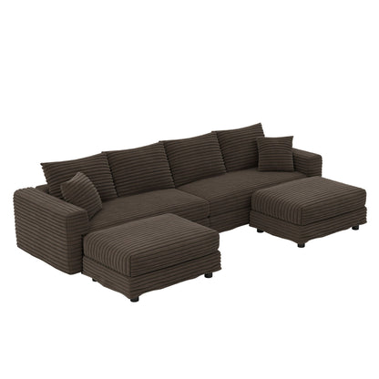 Modern Deep Seat Upholstered Sofa and Couch