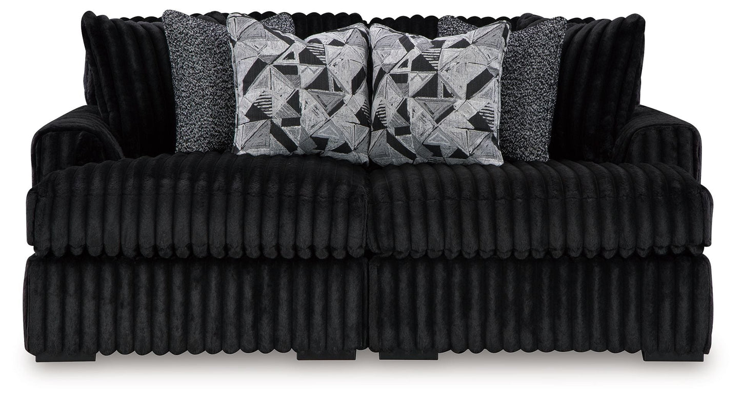 Midnight Madness Sectional and Jumbo Corduroy