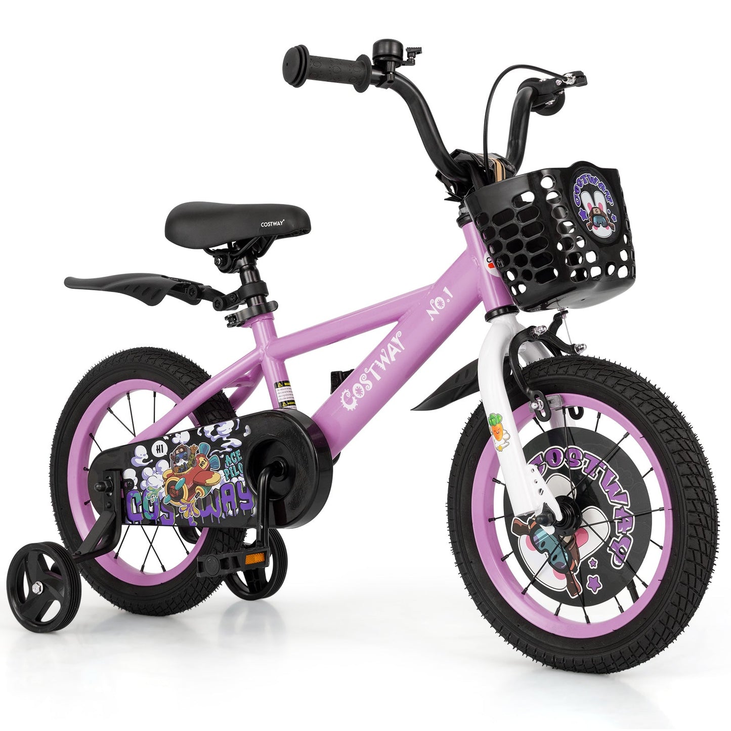 12 Inch Kids Bike for 3-4 Years Old Sport Bicycle with Adjustable Handlebar and Saddle-12 inches