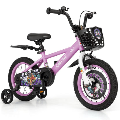 12 Inch Kids Bike for 3-4 Years Old Sport Bicycle with Adjustable Handlebar and Saddle-12 inches