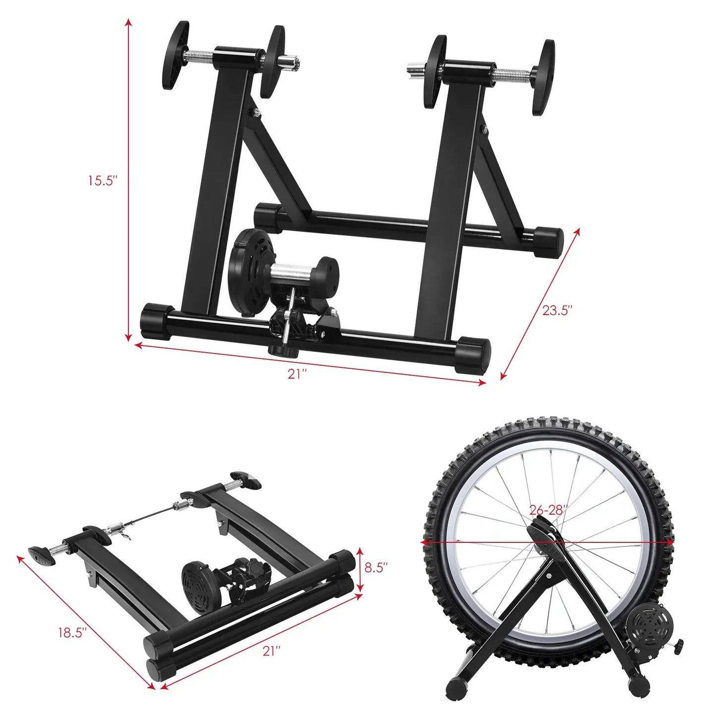Folding Bike Trainer Stand For 26 To 28 Inches