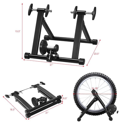Folding Bike Trainer Stand For 26 To 28 Inches