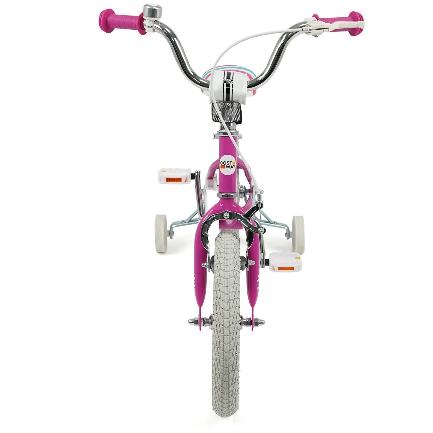 Kids Bike 12-18 Inch with Training Wheels Pink