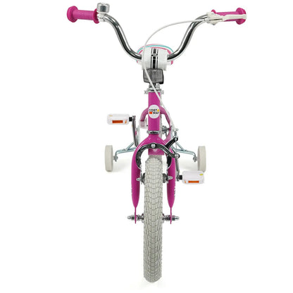 Kids Bike 12-18 Inch with Training Wheels Pink