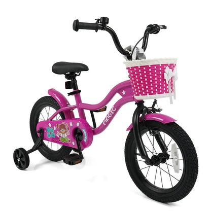Kids Bike With Training Wheels 12 to 18 Inch Rose