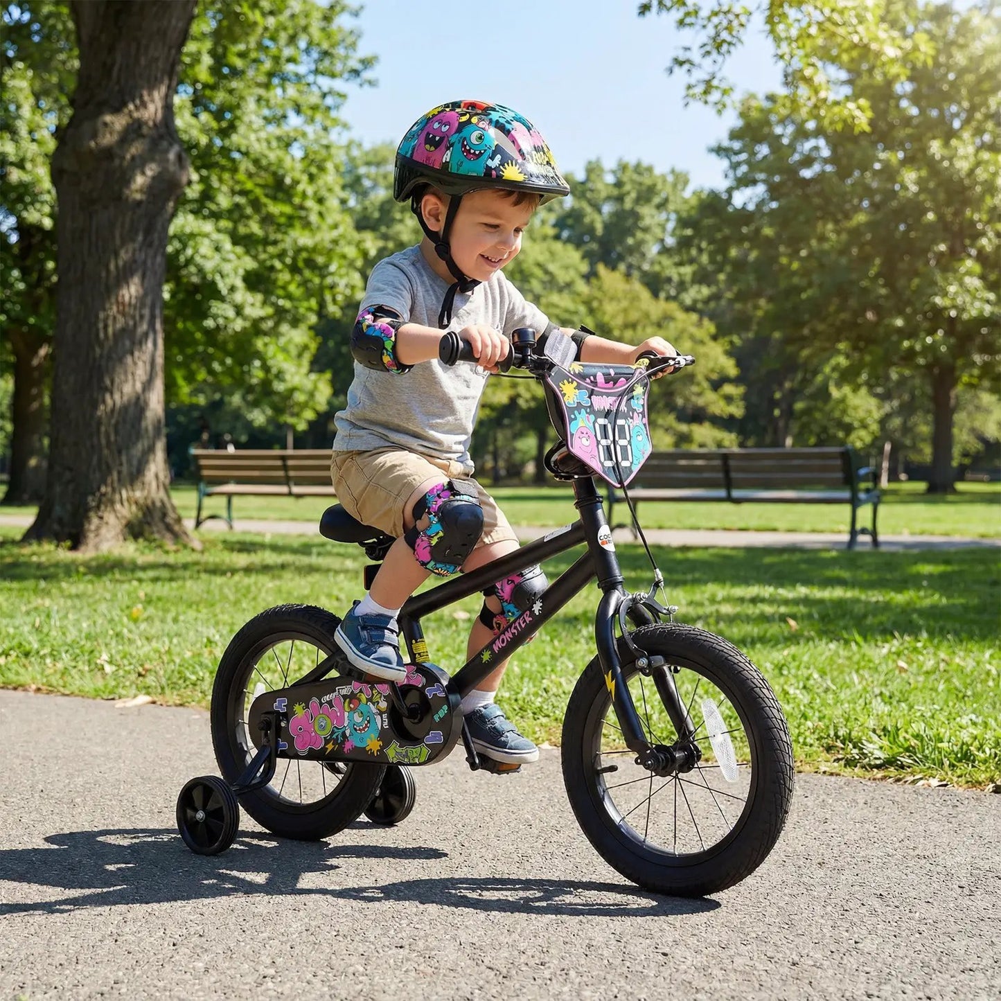 18-Inch Kids Bike With Training Wheels 4-8