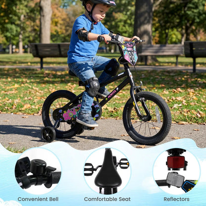 18-Inch Kids Bike With Training Wheels 4-8