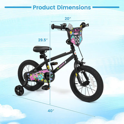 18-Inch Kids Bike With Training Wheels 4-8