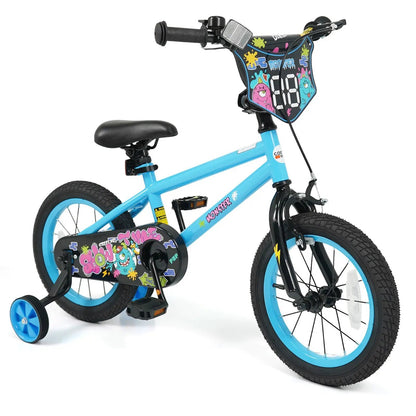Kids Bike Sixteen Inch Training Wheels For Ages 4