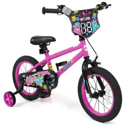 Kids Bike with Training Wheels 12 to 18 Inch Pink