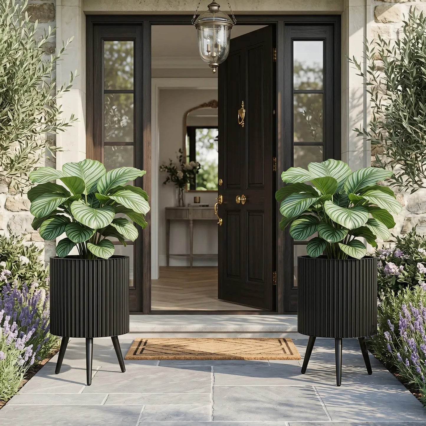 20-Inch Raised Metal Planter With Stand Legs