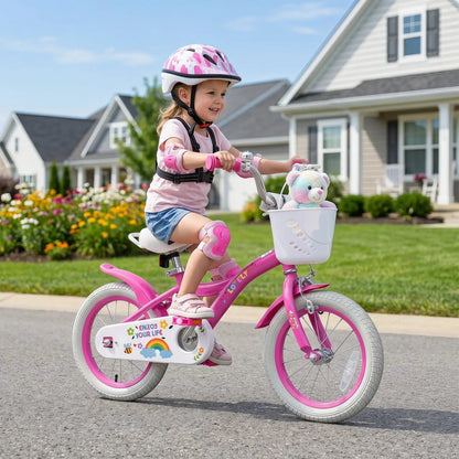 Girls Bike 12 to 18 Inch with Training Wheels
