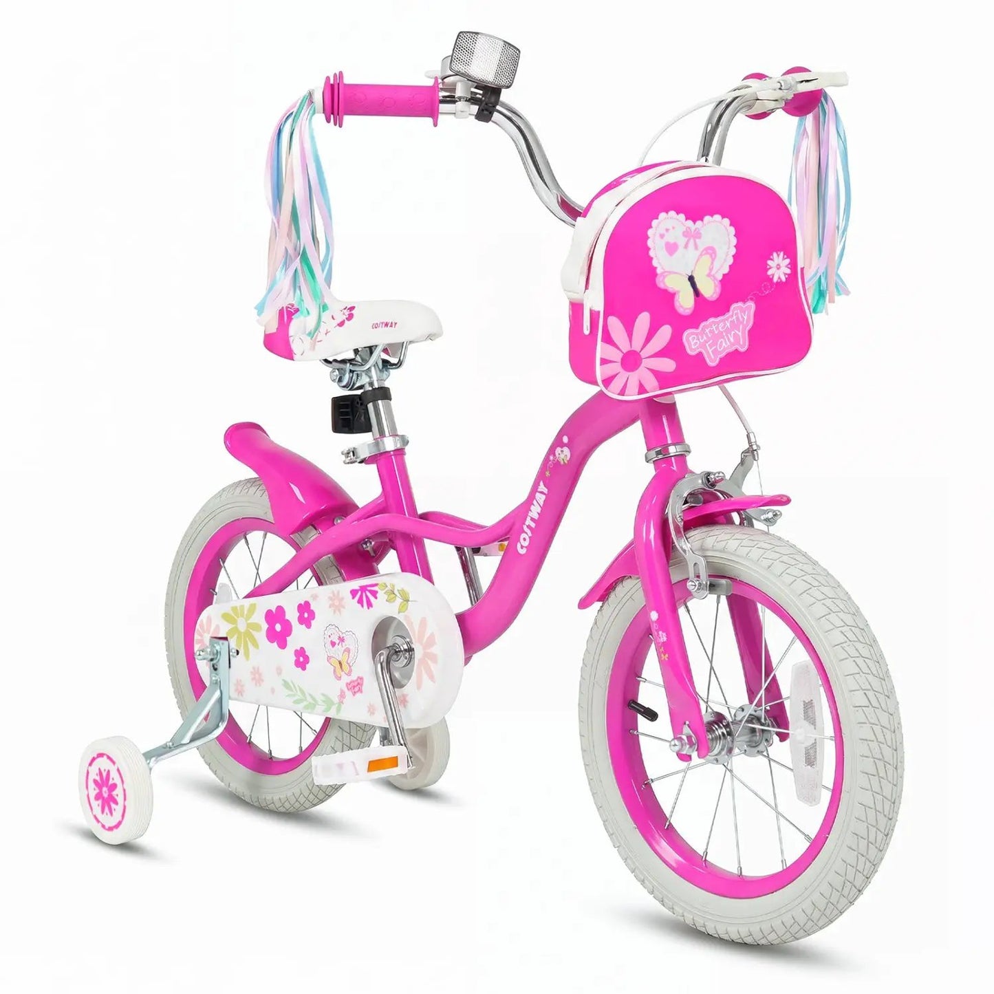 Girls Bike 12-18 Inch with Front Bag for Girls