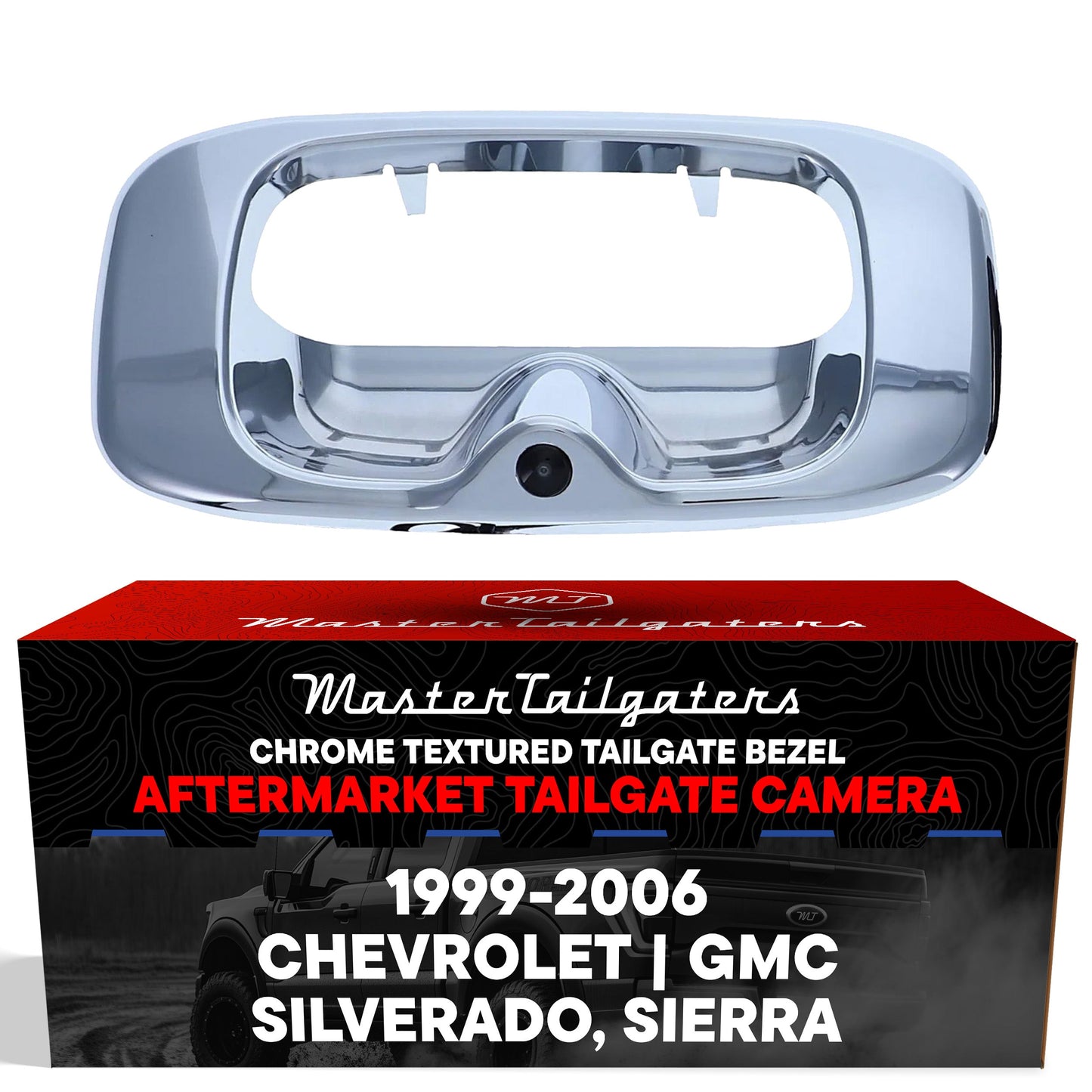Chrome tailgate bezel with backup camera for Chevy Silverado / GMC Sierra (1999-2006) on Tampa Home & Garden Store