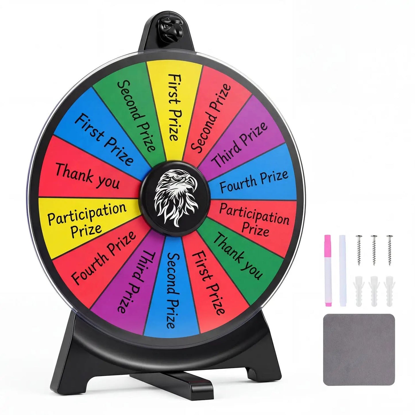 14 Slots Spin Wheel and Blackboard Marker