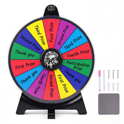 14 Slots Spin Wheel and Blackboard Marker
