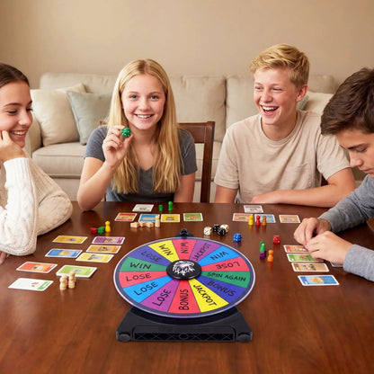 14 Slots Spin Wheel and Blackboard Marker