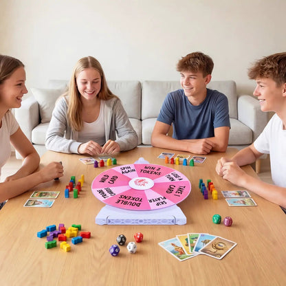 14 Slots Spin Wheel and Blackboard Marker