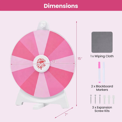 14 Slots Spin Wheel and Blackboard Marker