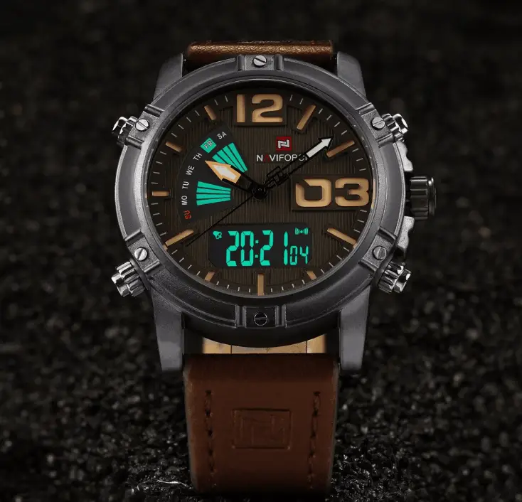 Men's Digital Analog Watch Multifunction