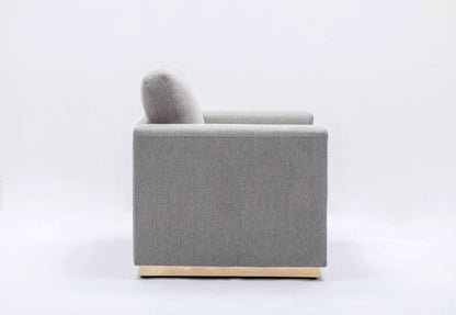 Valin Linen Sofa gray stationary sofa by Unique Piece Furniture on Tampa Home & Garden Store