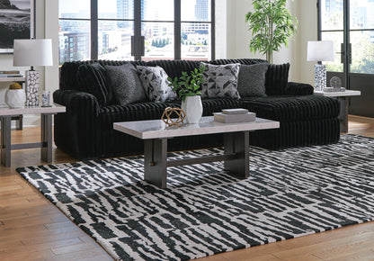 Midnight Madness Sectional and Jumbo Corduroy