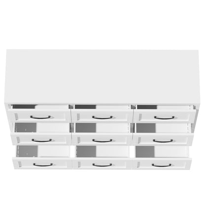 9-drawer white metal dresser with quiet-glide rails HouseOfZazla on Tampa Home & Garden Store