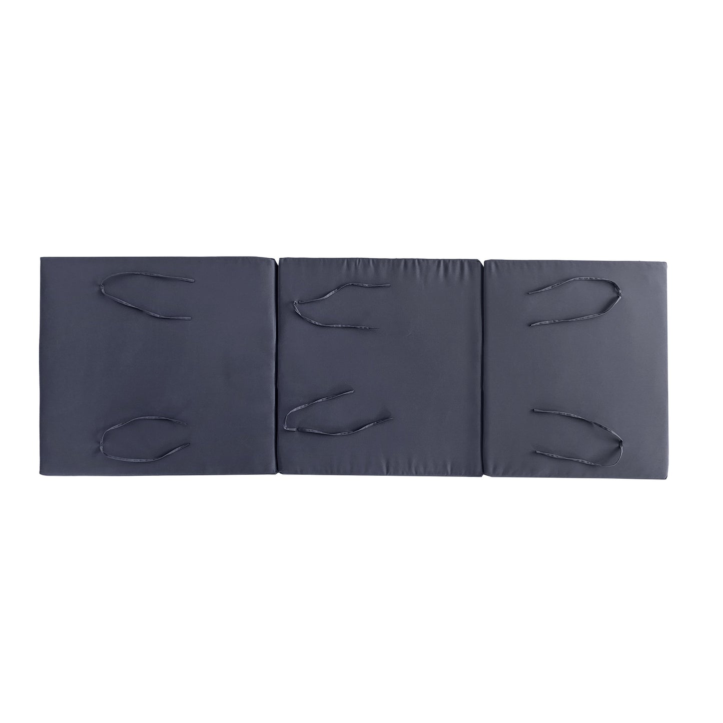 Outdoor chaise lounge set HouseOfZazla in navy fabric with tied cushions on Tampa Home & Garden Store