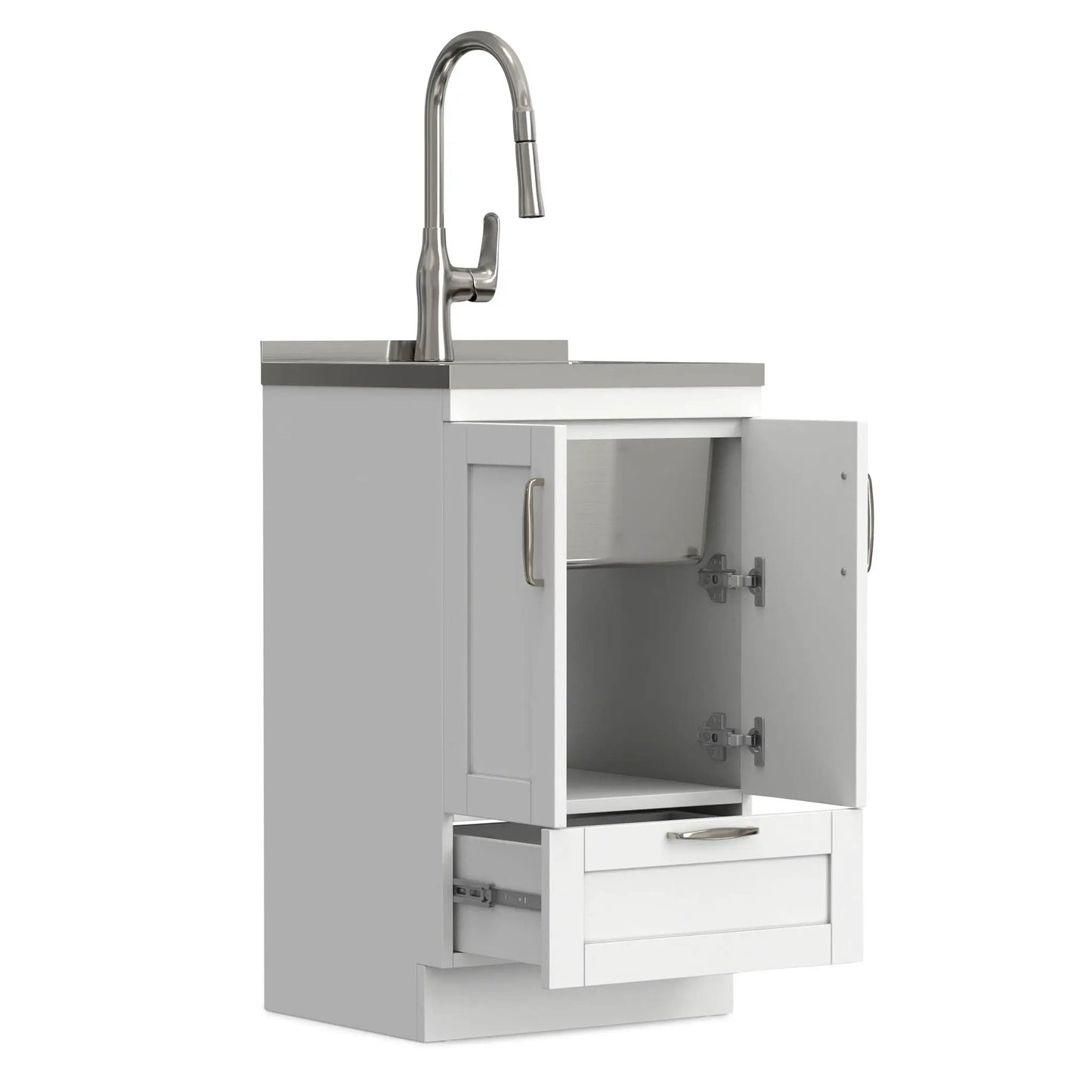 Reed Deluxe Laundry Cabinet with Pull-Out Faucet