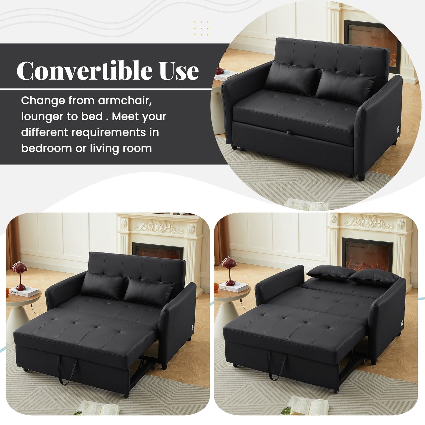 Convertible Sleeper Sofa and a Compact Design