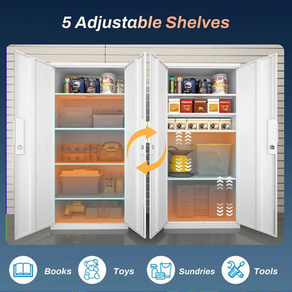 2 Door File Cabinet With Lock and Heavy Shelves