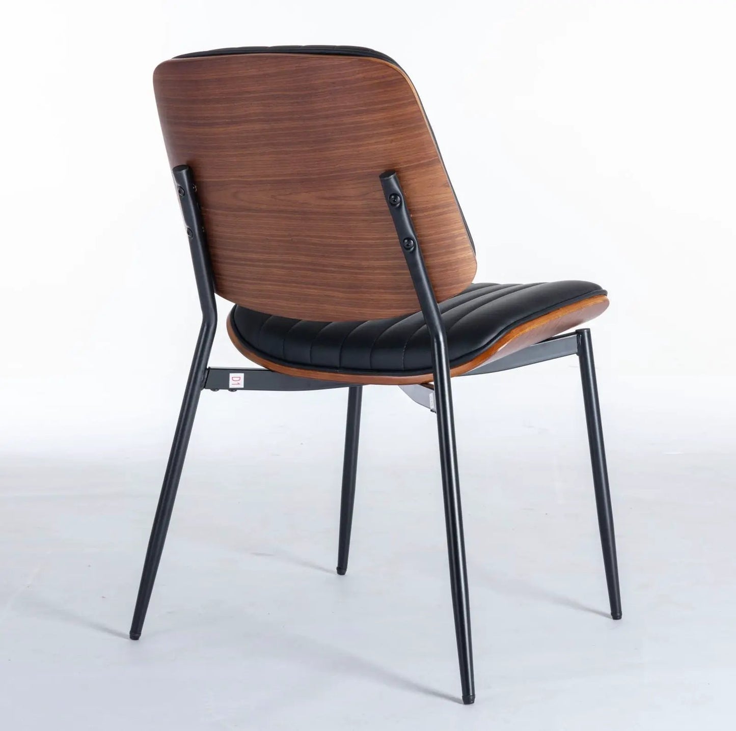 Dining Chairs Set of 2 Mid Century Walnut Back