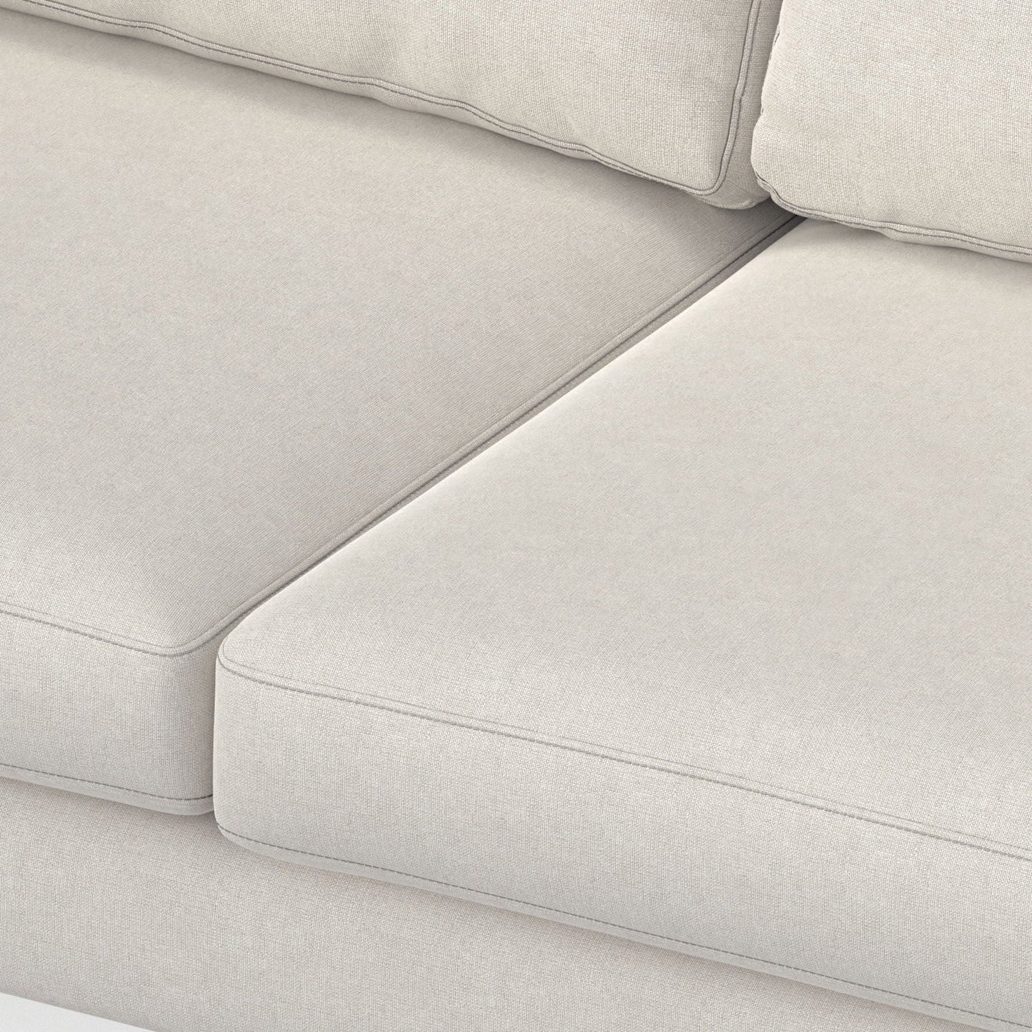 Ava Mid Century Corner Sectional Sofa beige upholstery HouseOfZazla on Tampa Home & Garden Store