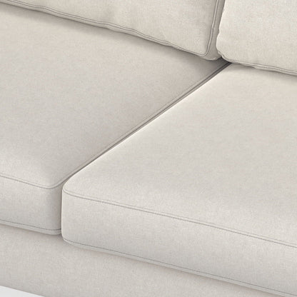 Ava Mid Century Corner Sectional Sofa beige upholstery HouseOfZazla on Tampa Home & Garden Store