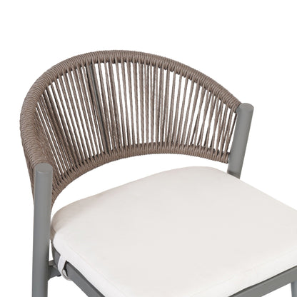 Outdoor Counter Stools with Wicker and Metal