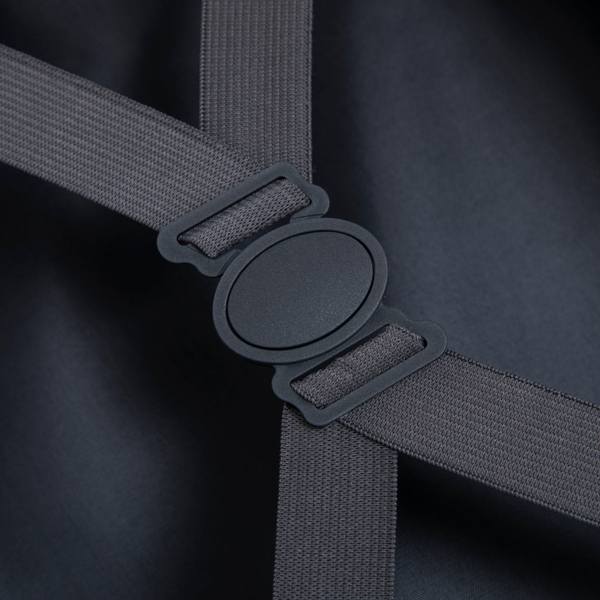 Gray luggage strap and buckle close-up for HouseOfZazla 14' & 20' ABS luggage set on Tampa Home & Garden Store