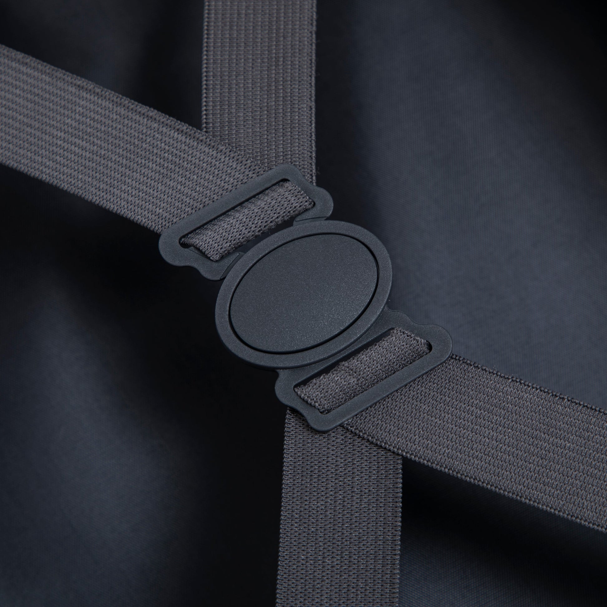 Gray luggage strap and buckle close-up for HouseOfZazla 14' & 20' ABS luggage set on Tampa Home & Garden Store
