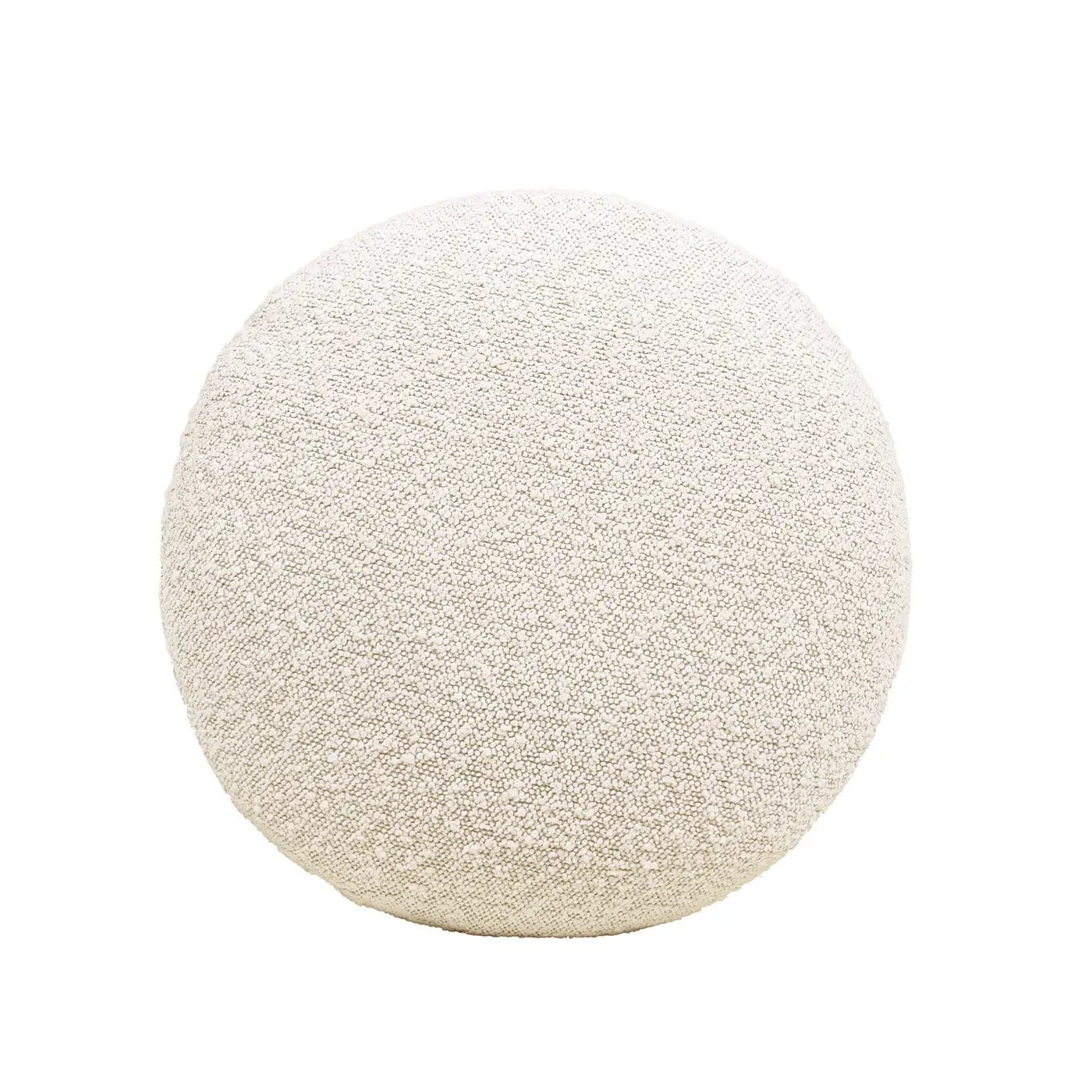 Fuji Mushroom Footstool Ottoman cream boucle upholstery by Unique Piece Furniture on Tampa Home & Garden Store