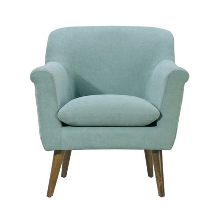 Shelby Woven Fabric and Mid Century Armchair