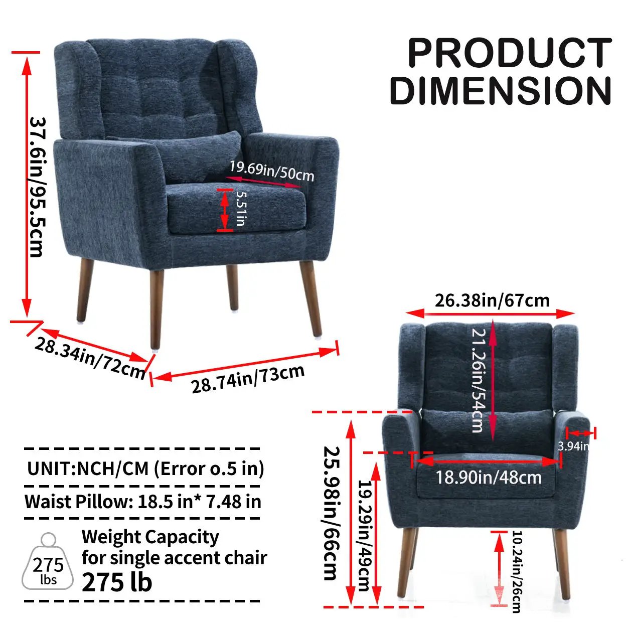 Modern Accent Chair For Living Room and Bedroom