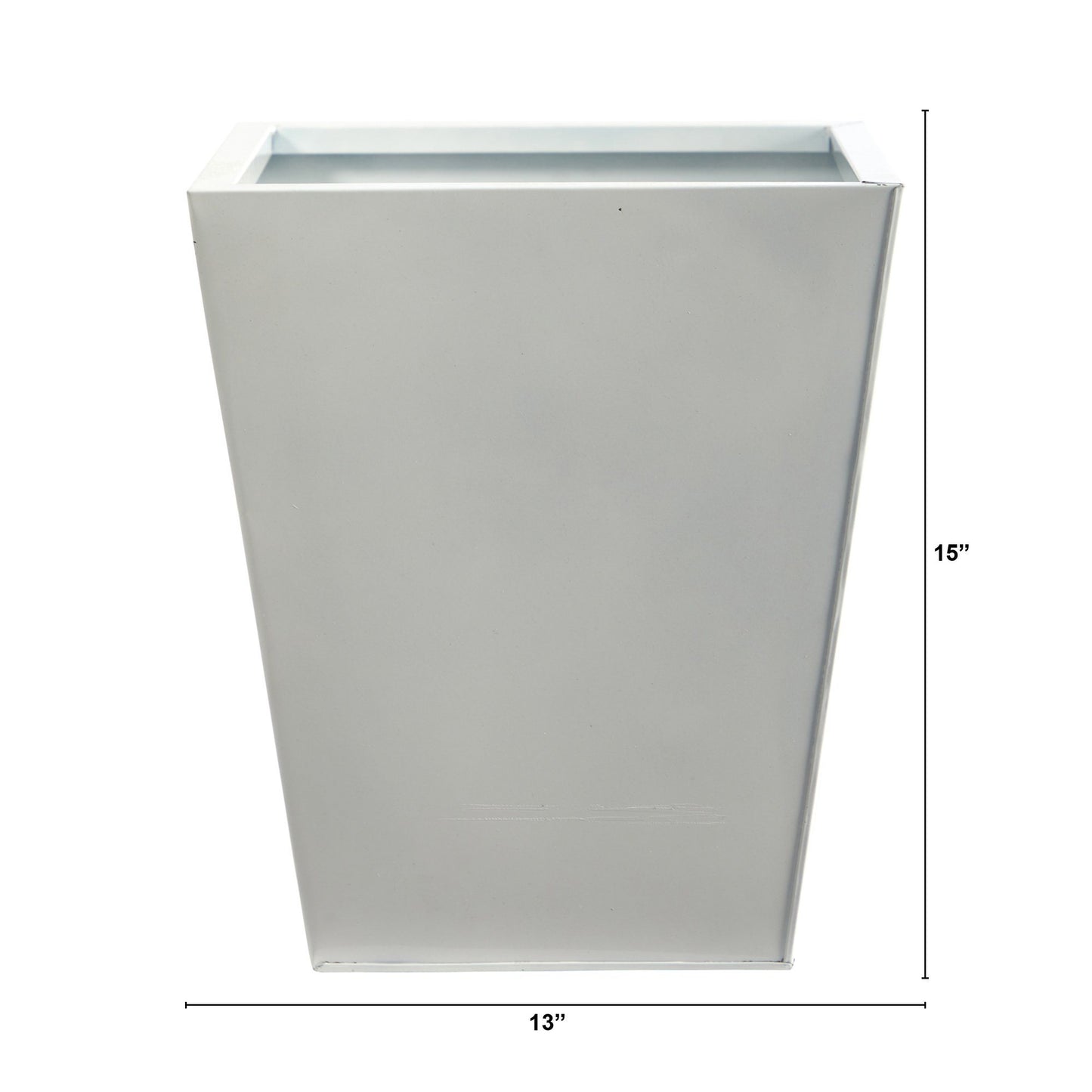 15” Classic Square Metal Planter - Tampa Home & Garden Store