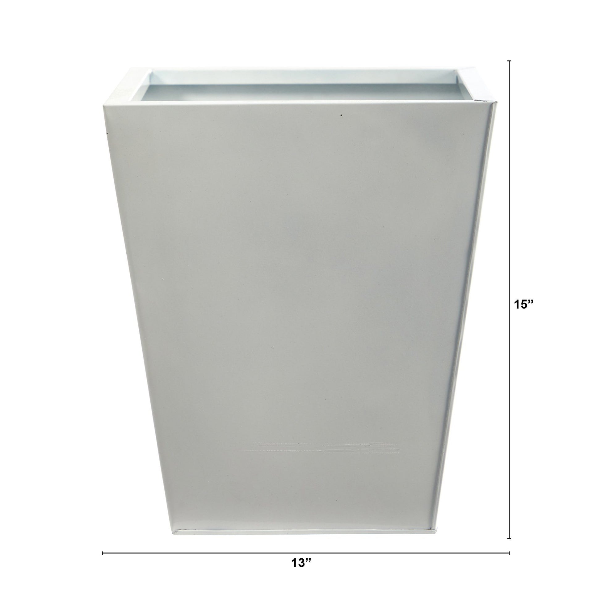 15” Classic Square Metal Planter - Tampa Home & Garden Store
