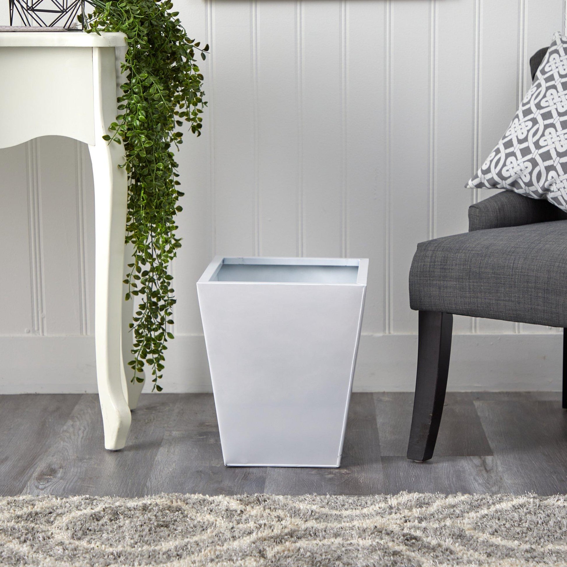 15” Classic Square Metal Planter - Tampa Home & Garden Store