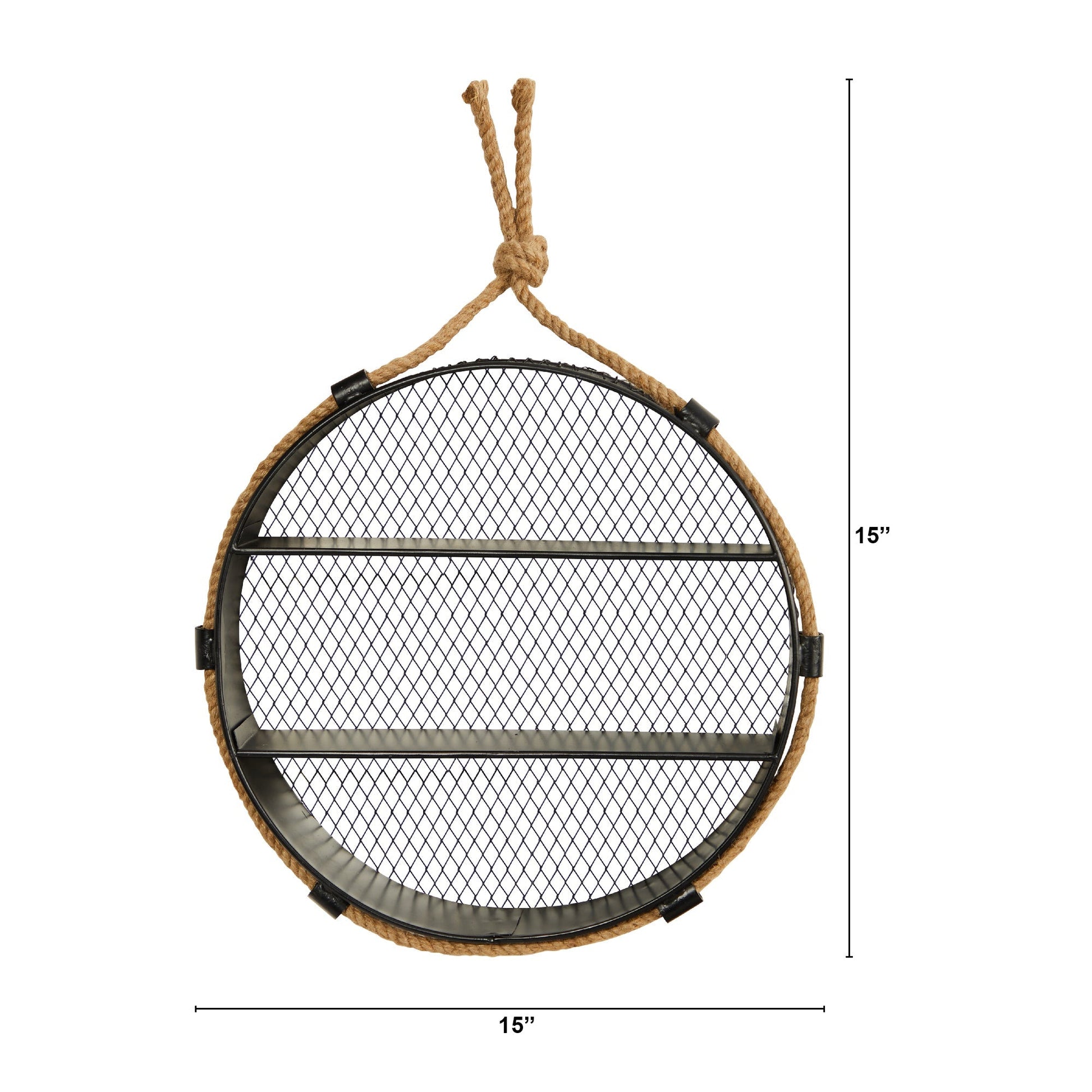 15” Round Wall Shelf - Tampa Home & Garden Store