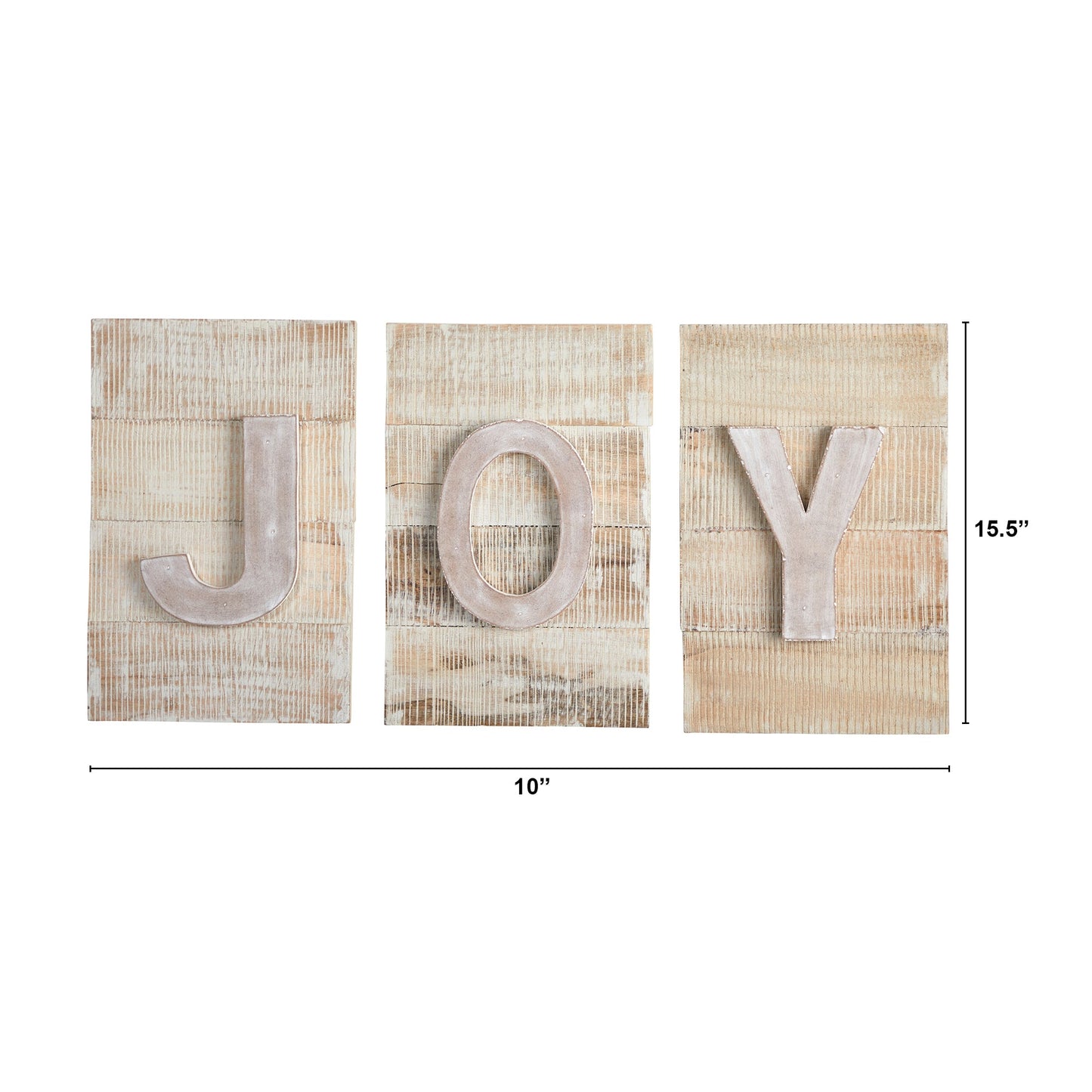 15” Rustic “JOY” Wall Art - Tampa Home & Garden Store