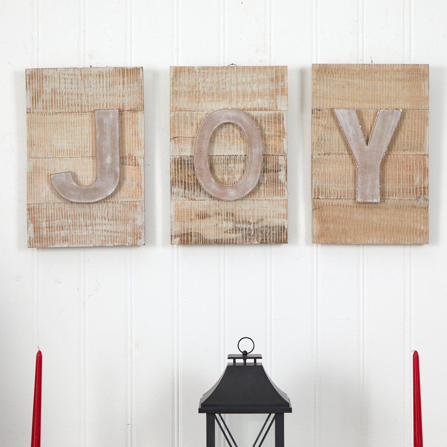 15” Rustic “JOY” Wall Art - Tampa Home & Garden Store