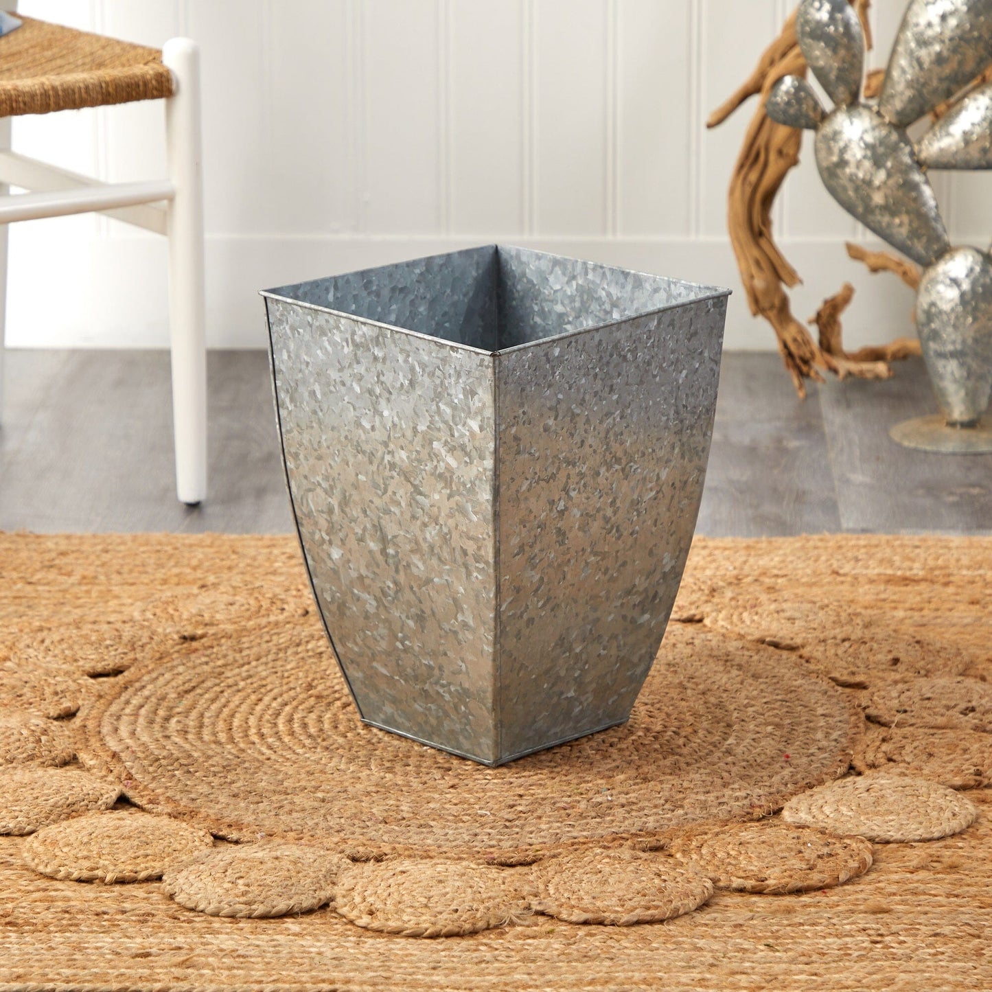 15” Square Tin Planter - Tampa Home & Garden Store
